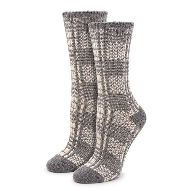 Simon Chang - Women's Crew Socks with Wool – Shoe Size 6-10