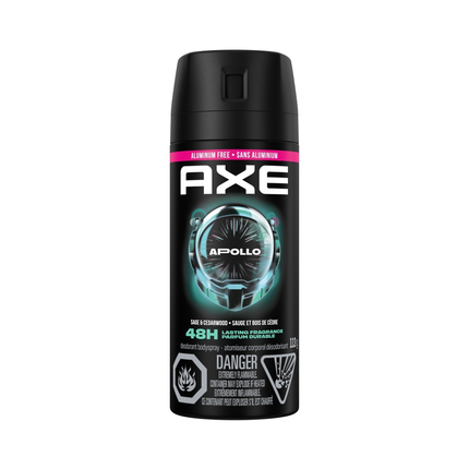 Axe - Déodorant corporel sans aluminium Apollo - Sauge et bois de cèdre | 113 g
