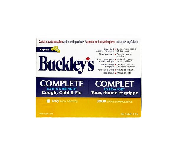 Buckley's - Complete Cough, Cold & Flu, Extra Strength | 40 Caplets ...