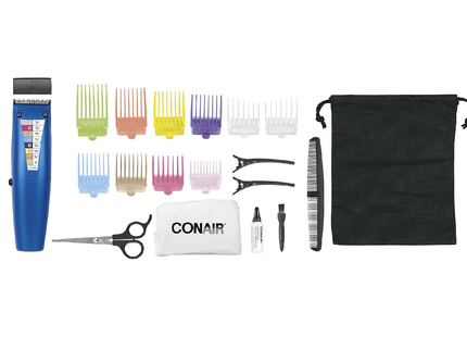 Conair for Men Kit de coupe de cheveux avec guide de peigne à code numérique | 20 morceaux