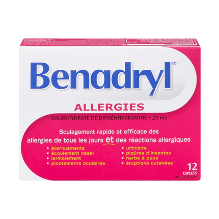 Benadryl - Allergy Relief Caplets | 12 Caplets