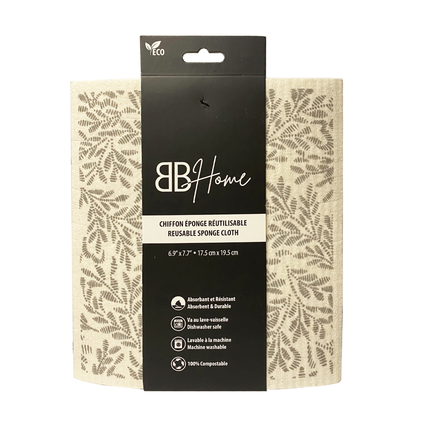 BB Home - Reusable Sponge Cloth, Floral | 1 unit