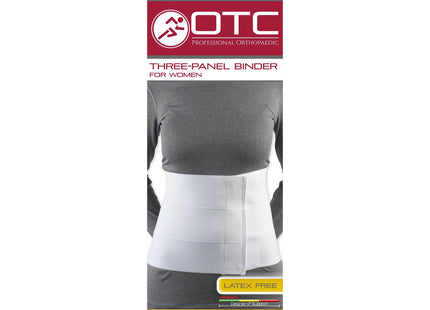 OTC - Ceinture postopératoire élastique à 3 panneaux pour femme, 9 po, blanche