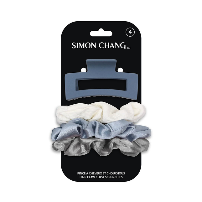 Simon Chang - Hair Claw Clip & Scrunchies