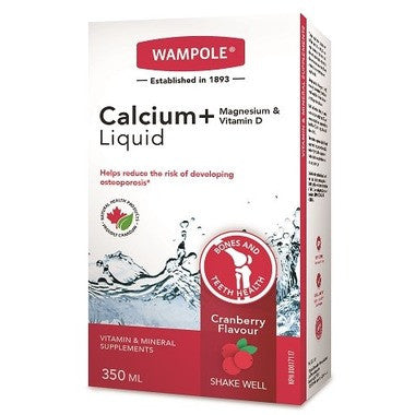 Wampole - Calcium + Magnesium & Vitamin D Liquid | 350 ml