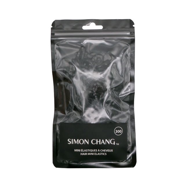 Simon Chang - Hair Mini Elastics, Black | 300 Pack