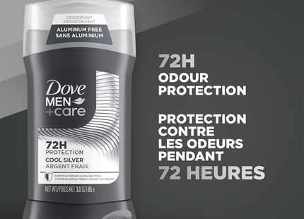 Dove - Men+Care 72H Deodorant Odor Protection Aluminum Free, Cool Silver | 85 g