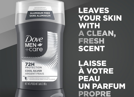 Dove - Men+Care 72H Deodorant Odor Protection Aluminum Free, Cool Silver | 85 g