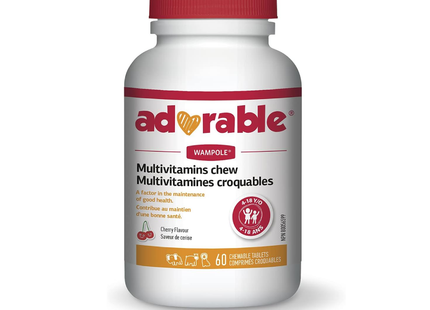 Wampole - Adorable Multivitamin | 60 Chewable Tablets