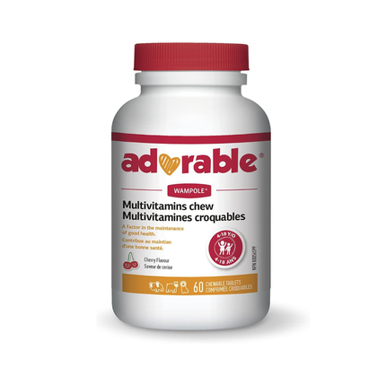 Wampole - Multivitamine Adorable | 60 Comprimés à croquer