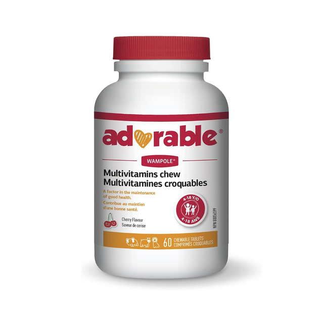 Wampole - Adorable Multivitamin | 60 Chewable Tablets