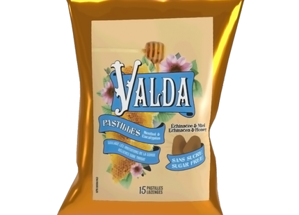 Valda - Menthol & Eucalyptus Lozenges - Sugar Free | 15 Lozenges
