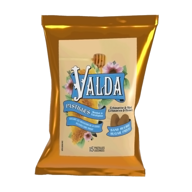 Valda - Menthol & Eucalyptus Lozenges - Sugar Free | 15 Lozenges