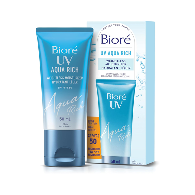 Bioré - Hydratant UV Aqua Rich FPS 50 | 50 mL