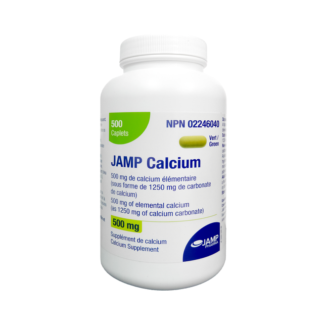 JAMP - Calcium Carbonate 500 mg | 500 Caplets
