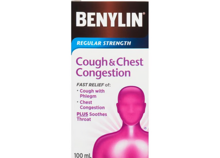 Benylin - Regular Strength Cough & Chest Congestion Syrup | 100 ml