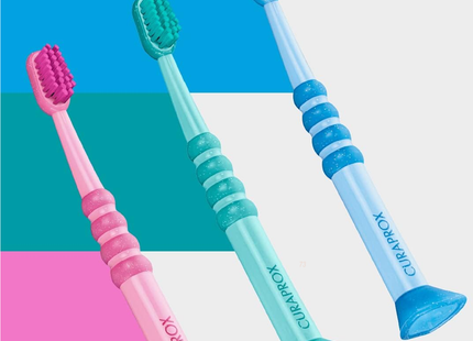 Curaprox - Baby Toothbrush (0–4 Years) Super Soft, Assorted Colours | 1 Count