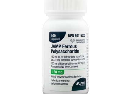Jamp - Ferrous Polysaccharide 150 mg | 100 Capsules