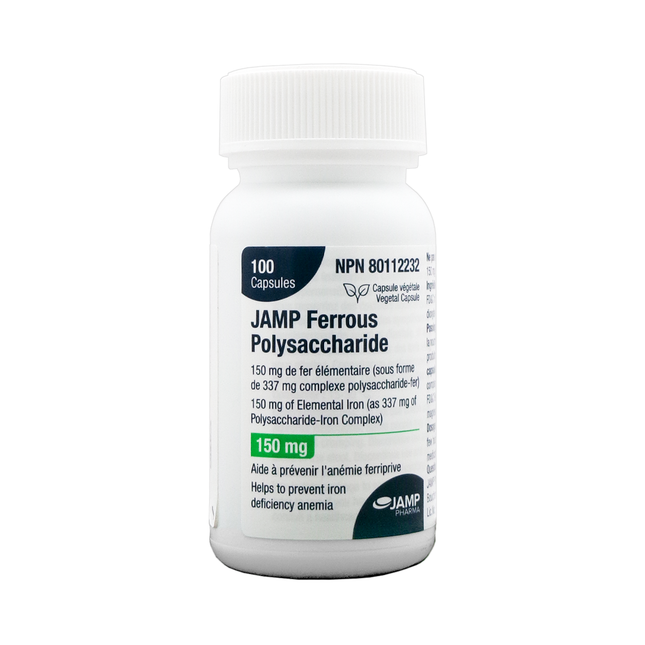 Jamp - Polysaccharide ferreux 150 mg | 100 Gélules