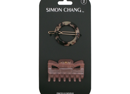 Simon Chang - Circle Barrette & Hair Claw Clip