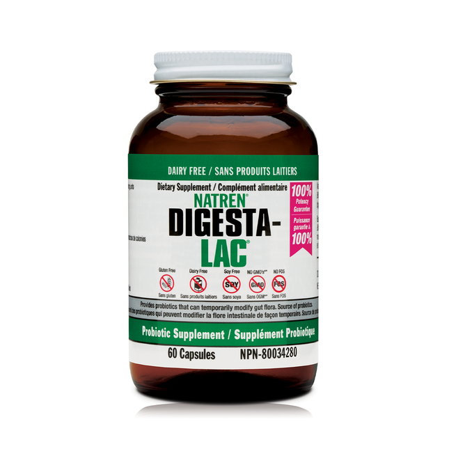 Natren - Digesta-Lac Dairy Free | 60 Capsules