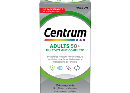 Centrum - Supplément complet multivitamines et minéraux Select Essentials 50+ | 100 comprimés