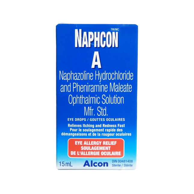 Alcon - Naphcon Une solution contre les allergies oculaires | 15 ml