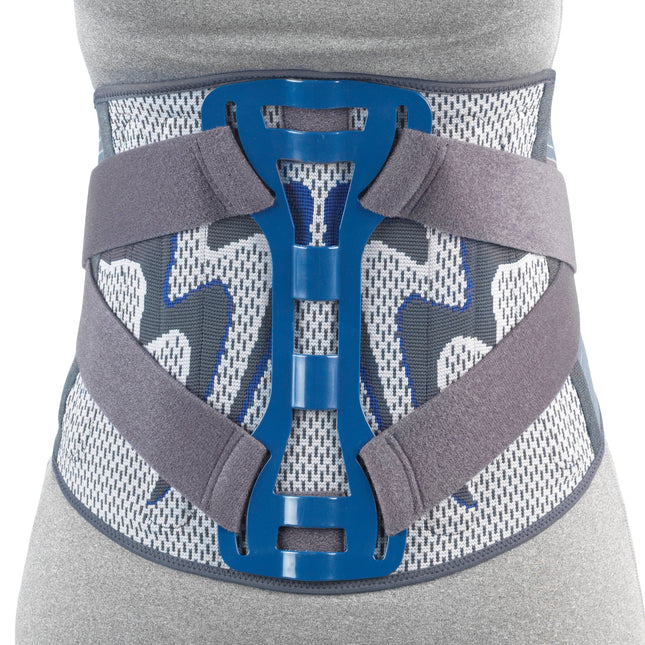 OTC - 12" Rigid Lumbosacral Support, Pattern Grey