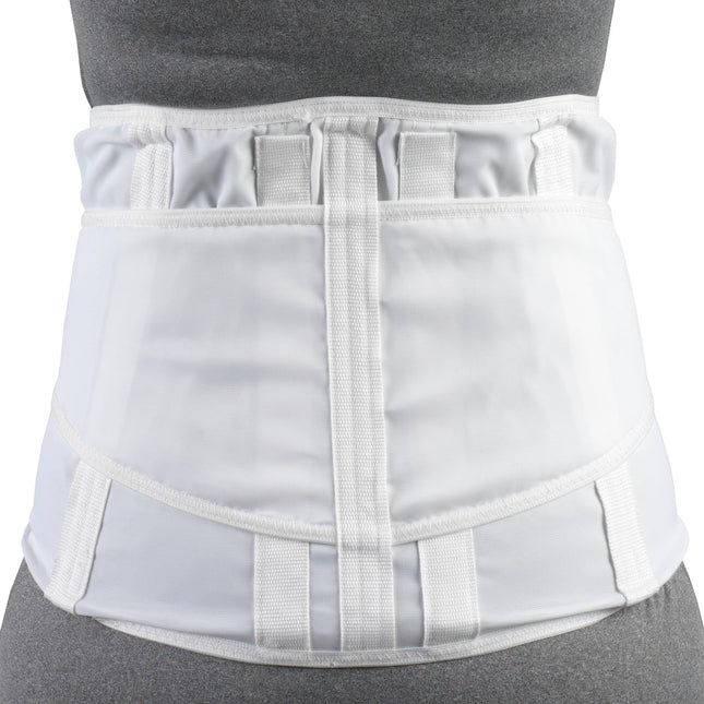 OTC - 11" Mens Elastic Mesh Lumbosacral Support White