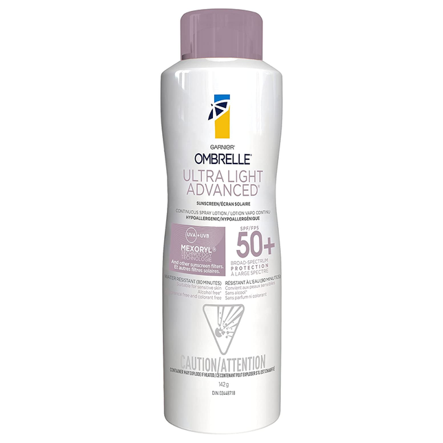 Ombrelle - Spray écran solaire avancé ultra léger SPF50+ | 142g