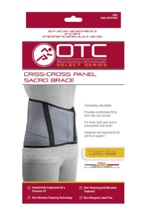 OTC Professional Orthopaedic Criss-cross Panel Sacro Brace | Small 24 - 30 Inches
