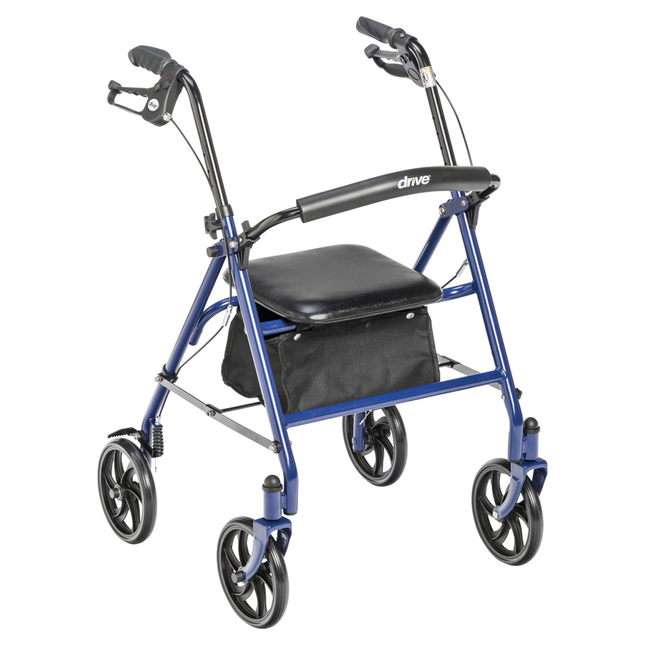 Drive - Déambulateur 4 roues durable avec roulettes de 7,5 po