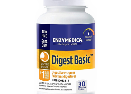 Enzymedica - Digest Basic Digestive Enzymes | 30 Capsules