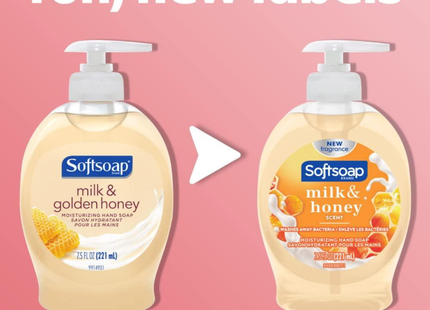 Softsoap - Savon hydratant pour les mains au lait et au miel doré | 221 ml