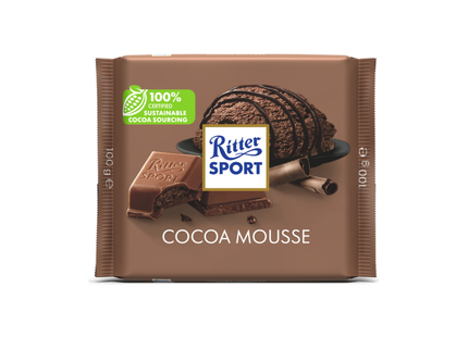 Ritter Sport - Barre de chocolat au lait fourrée à la mousse de cacao | 100g