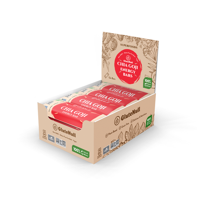 Barres Glutenull - Chia Goji | Paquet de 12