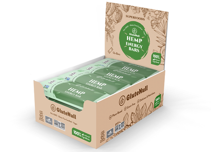 Barre énergétique au chanvre Glutenull | Lot de 12