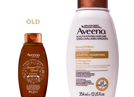 Aveeno - Shampooing à base d'huile d'amande - Hydratation en profondeur | 354 ml