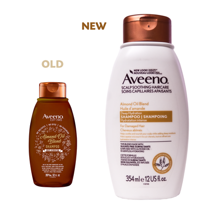 Aveeno - Shampooing à base d'huile d'amande - Hydratation en profondeur | 354 ml