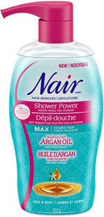 Nair Hair Remover Shower Power Cream with Moroccan Argan oil and Orange Blossom - Legs & Body | 312g