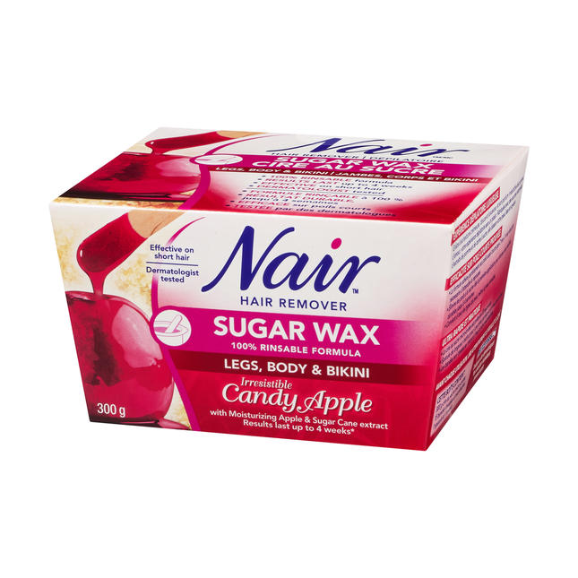 Nair - Hair Remover Sugar Wax for Legs, Body & Bikini - Candy Apple | 300 g