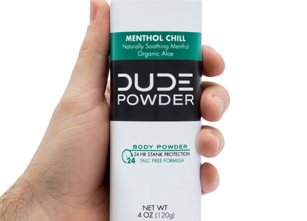 Dude - Body Powder - Menthol Chill With Vitamin-E, Aloe & Menthol | 120 g