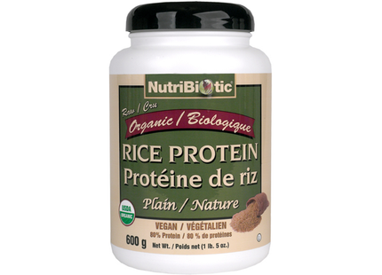 Nutribiotic - Rice Protein Organic, Plain | 600 g