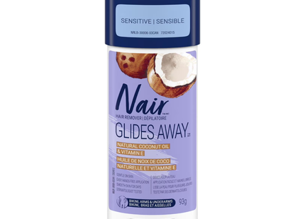 Nair - Glides Away Sensitive Formula Hair Remover - Coconut Oil + Vitamin E | 93 g