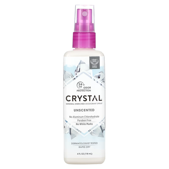 Crystal - Mineral Enriched Deodorant Spray - Unscented | 118 ml