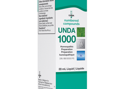 UNDA - Préparation homéopathique n° 1000 | 20 ml