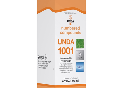 UNDA - Homeopathic Preparation #1001 | 20 mL