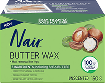 Nair - Butter Wax - Hair Removal for Legs - Unscented | 150 g