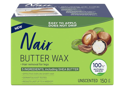 Nair - Cire au beurre - Épilation pour les jambes - Non parfumée | 150g