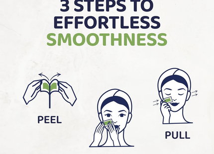 Nair - Hair Remover Simple Wax Ready Strips for Face & Bikini | 24 Wax Strips